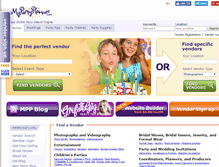Tablet Screenshot of mypartyplanner.com